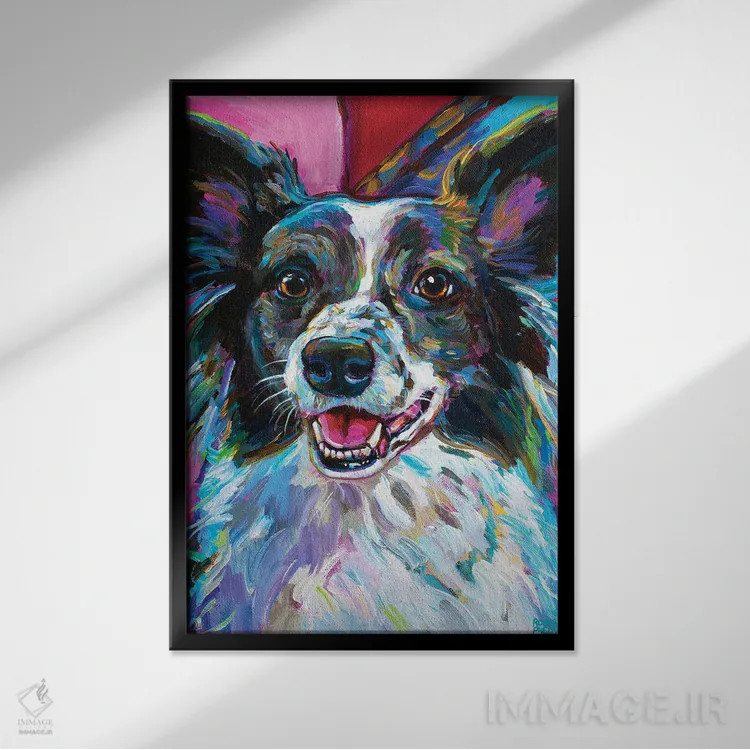 تابلو دکوراتیو مرلین ۲ اثر رابرت فلپس - نمای قابدار مشکی