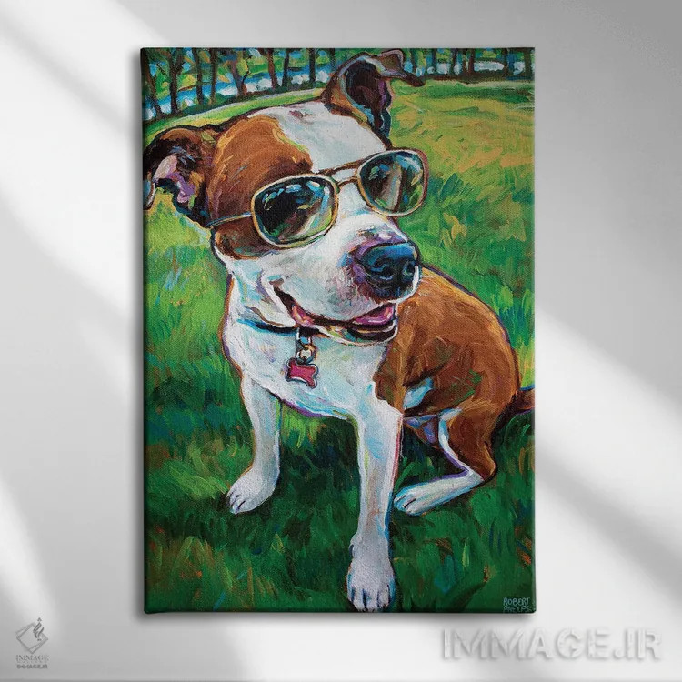 تابلو دکوراتیو تفریح تابستانی اثر رابرت فلپس - نمای روبهرو روی دیوار