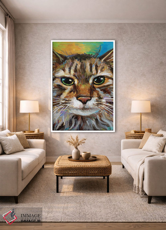 تابلو دکوراتیو گربه مین کون ۲ اثر رابرت فلپس - D1W