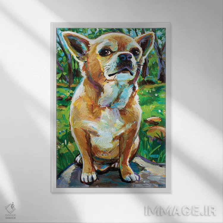 تابلو دکوراتیو پادشاه کوه اثر رابرت فلپس - نمای قابدار سفید