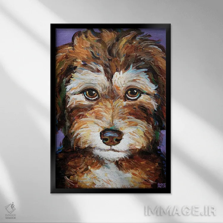 تابلو دکوراتیو دسی توله آسی دودل اثر رابرت فلپس - نمای قابدار مشکی