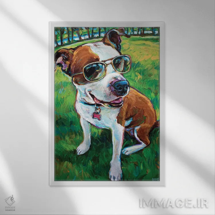 تابلو دکوراتیو تفریح تابستانی اثر رابرت فلپس - نمای قابدار سفید