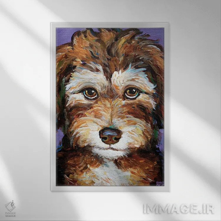 تابلو دکوراتیو دسی توله آسی دودل اثر رابرت فلپس - نمای قابدار سفید