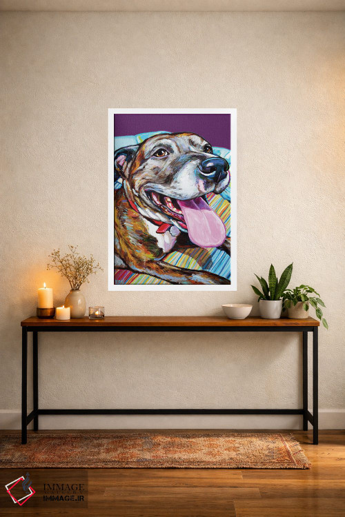 تابلو دکوراتیو پارکر پیتبول اثر رابرت فلپس - D2W