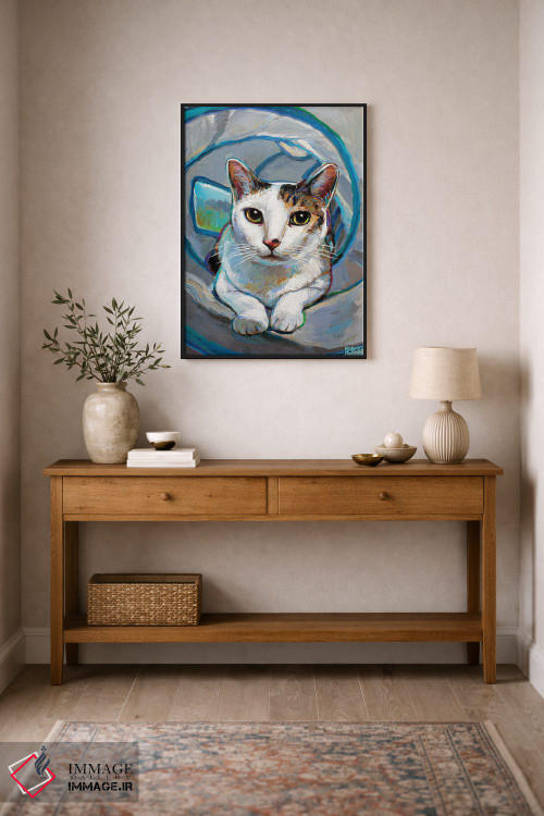 تابلو دکوراتیو بچه گربه تونلی ۱ اثر رابرت فلپس - D1B