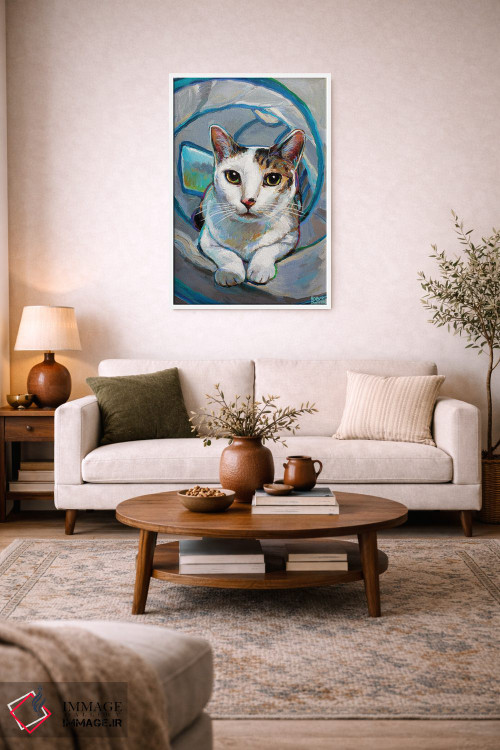 تابلو دکوراتیو بچه گربه تونلی ۱ اثر رابرت فلپس - D2W