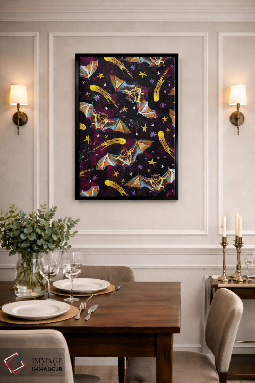 تابلو دکوراتیو طرح خفاش خون آشام ۲ اثر رابرت فلپس - D2B