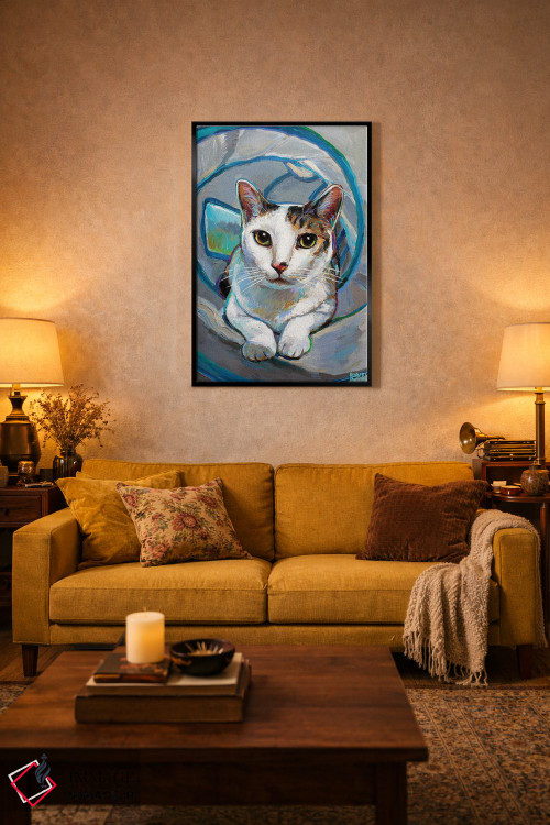 تابلو دکوراتیو بچه گربه تونلی ۱ اثر رابرت فلپس - D3B