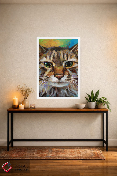 تابلو دکوراتیو گربه مین کون ۲ اثر رابرت فلپس - D3W