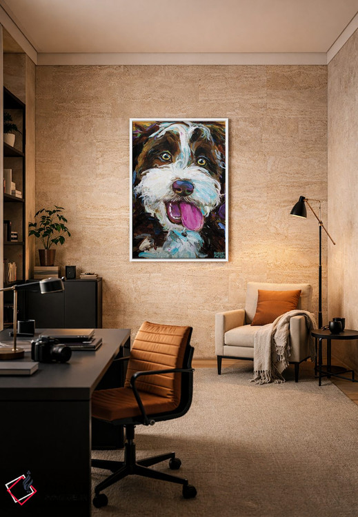 تابلو دکوراتیو آسی دودل شاد ۱ اثر رابرت فلپس - D6W