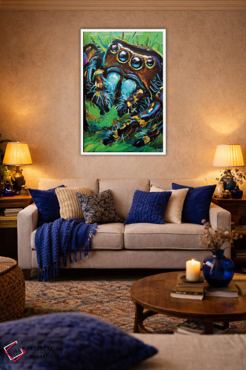 تابلو دکوراتیو عنکبوت جهنده ۱ اثر رابرت فلپس - D3W