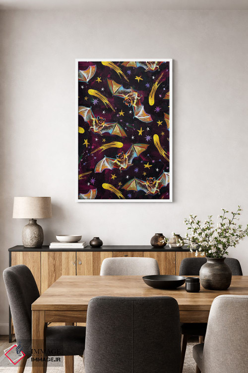 تابلو دکوراتیو طرح خفاش خون آشام ۲ اثر رابرت فلپس - D3W