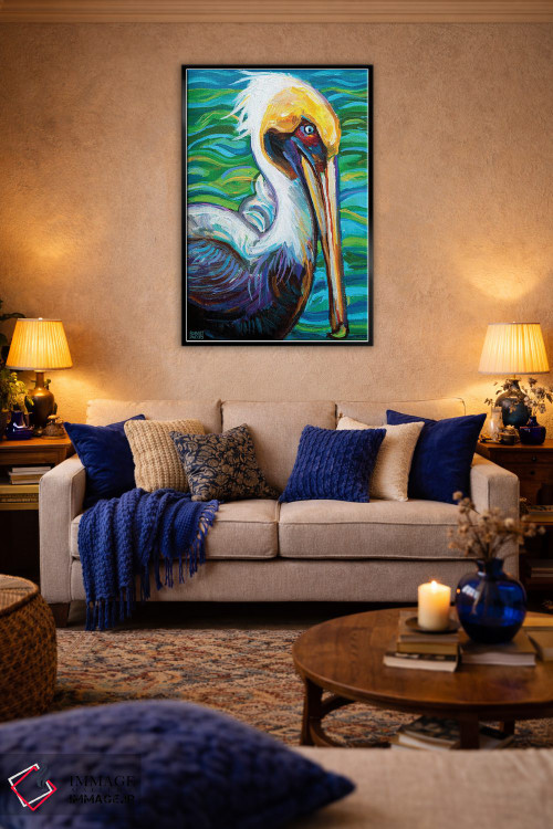 تابلو دکوراتیو پلیکان فلوریدا اثر رابرت فلپس - D5B