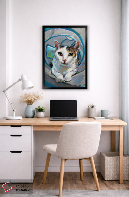 تابلو دکوراتیو بچه گربه تونلی ۱ اثر رابرت فلپس - D6B