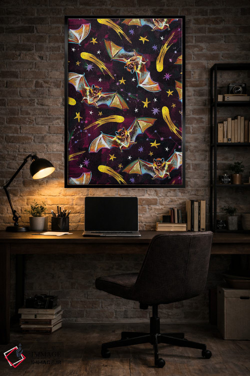 تابلو دکوراتیو طرح خفاش خون آشام ۲ اثر رابرت فلپس - D5B