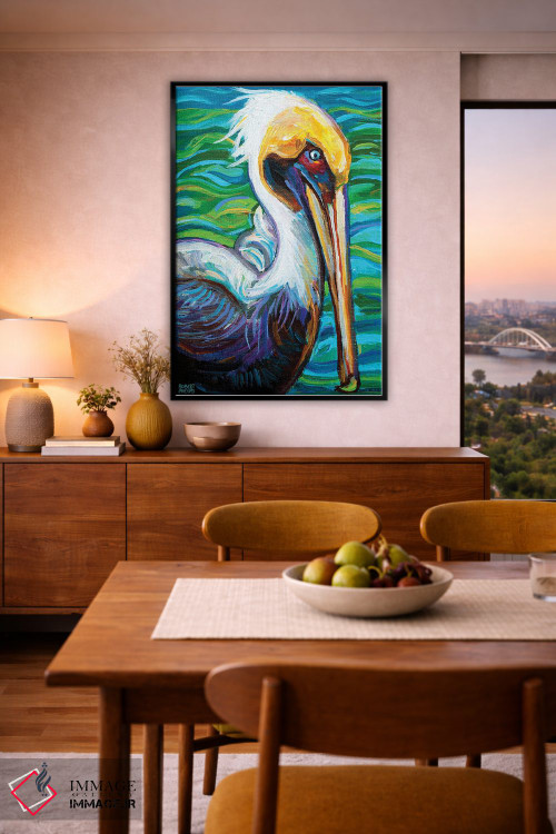 تابلو دکوراتیو پلیکان فلوریدا اثر رابرت فلپس - D6B