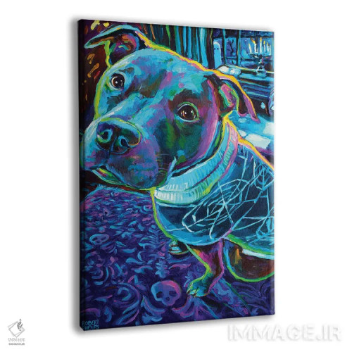 تابلو دکوراتیو پیتبول ترسناک اثر رابرت فلپس - نمای پرسپکتیو محصول
