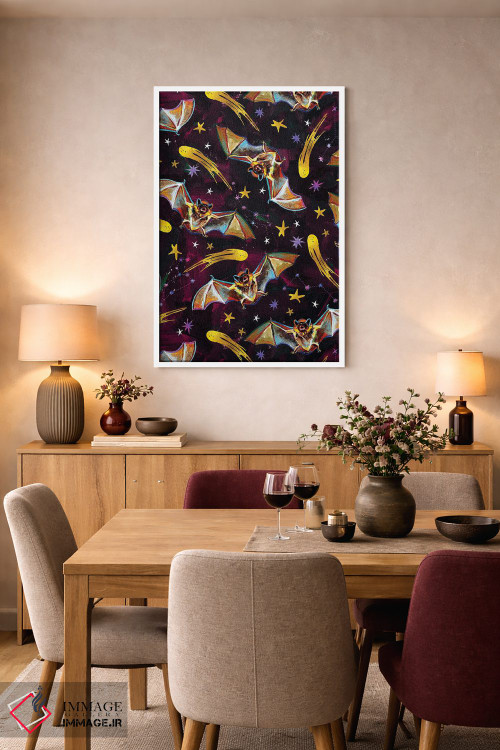 تابلو دکوراتیو طرح خفاش خون آشام ۲ اثر رابرت فلپس - D6W