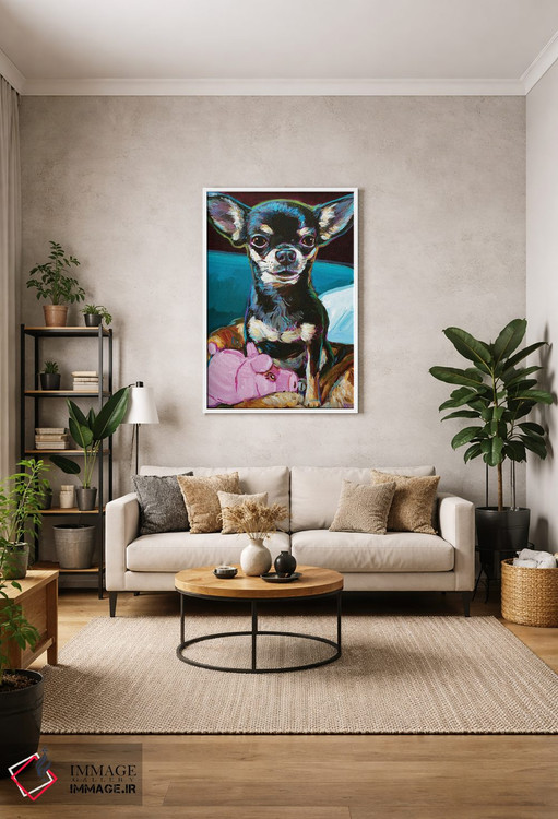 تابلو دکوراتیو بیبی چیهواهوآ عروسکی اثر رابرت فلپس - D1W