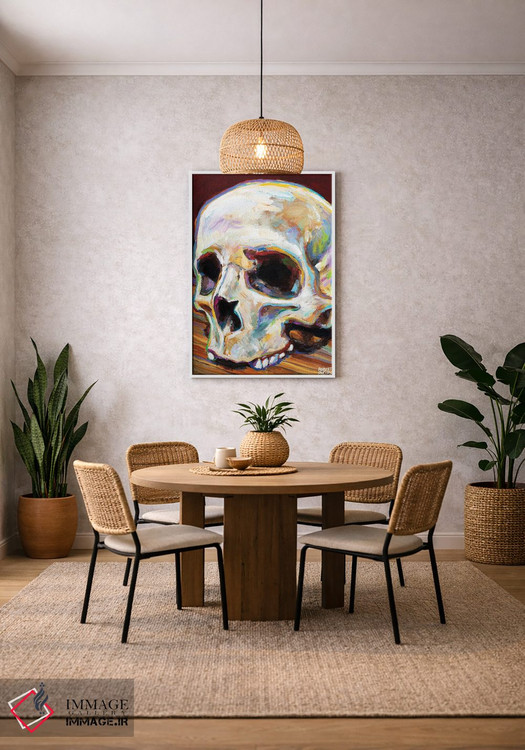 تابلو دکوراتیو جمجمه کلاسیک اثر رابرت فلپس - D2W
