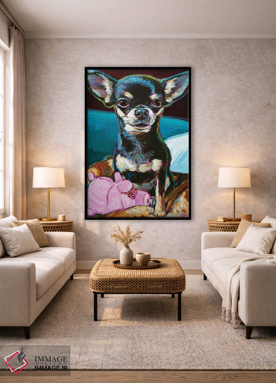 تابلو دکوراتیو بیبی چیهواهوآ عروسکی اثر رابرت فلپس - D2B