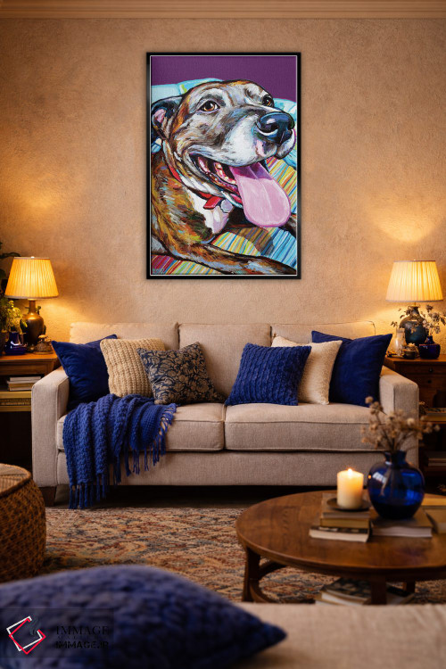 تابلو دکوراتیو پارکر پیتبول اثر رابرت فلپس - D5B