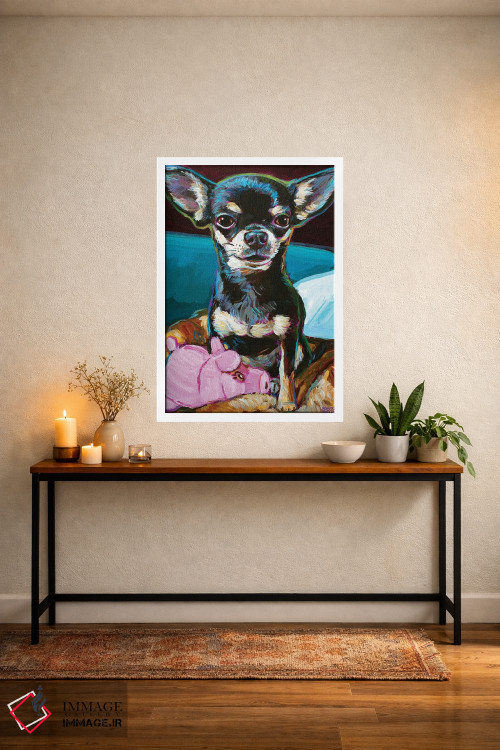 تابلو دکوراتیو بیبی چیهواهوآ عروسکی اثر رابرت فلپس - D3W