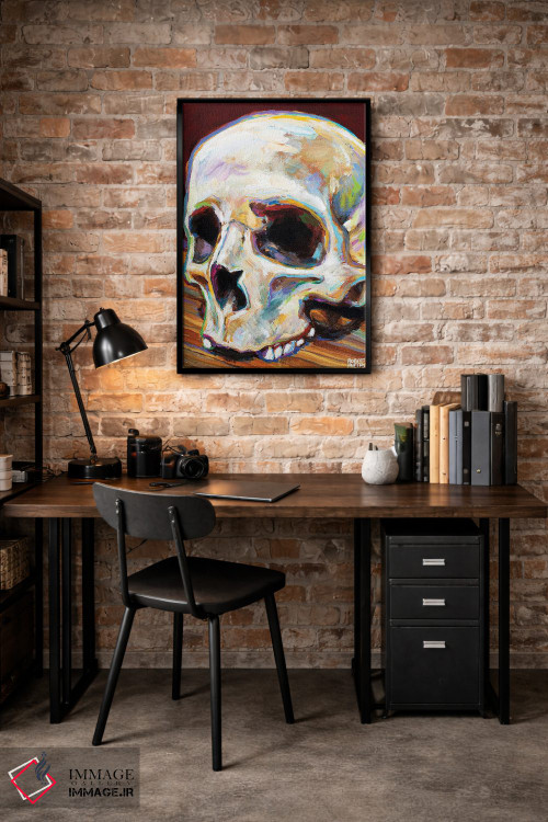 تابلو دکوراتیو جمجمه کلاسیک اثر رابرت فلپس - D4B