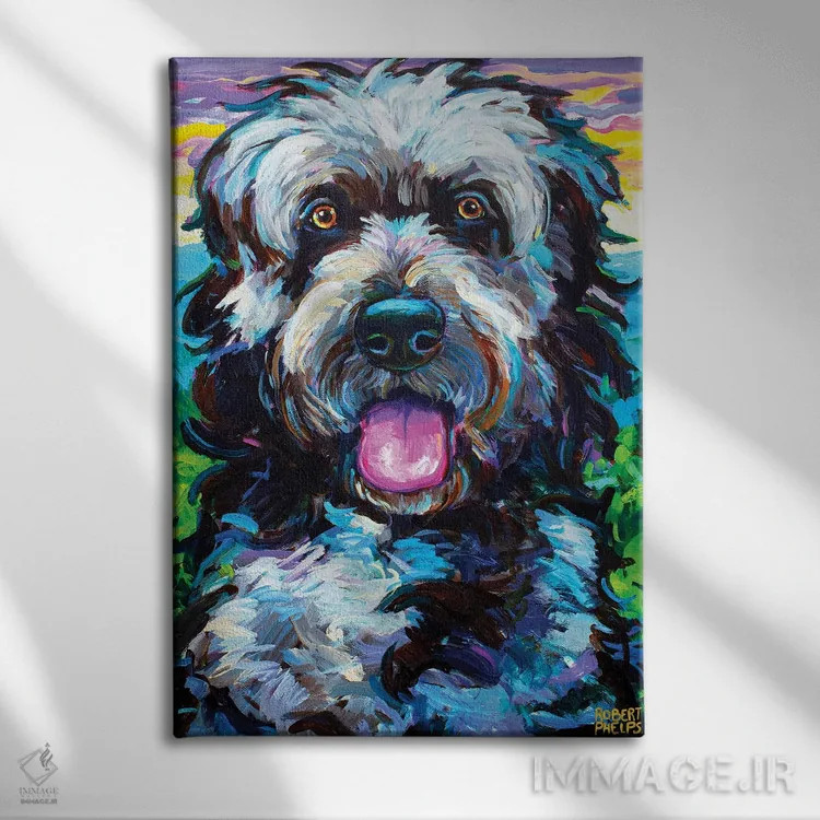 تابلو دکوراتیو فایپو کوهستانی دو اثر رابرت فلپس - نمای روبهرو روی دیوار