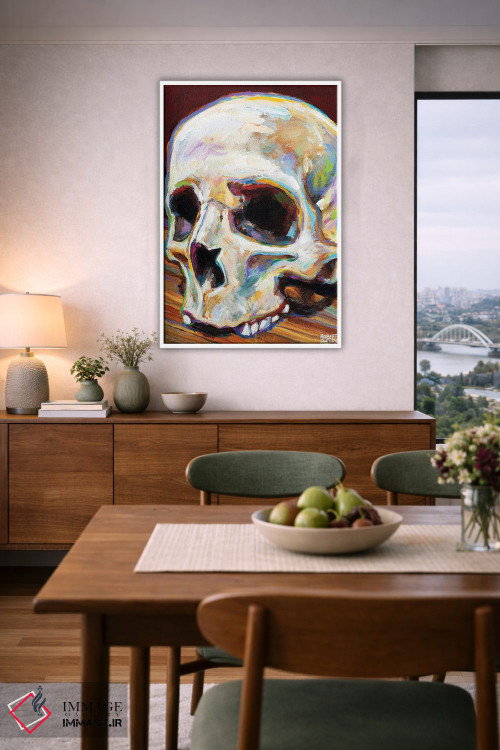 تابلو دکوراتیو جمجمه کلاسیک اثر رابرت فلپس - D6W