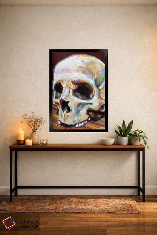 تابلو دکوراتیو جمجمه کلاسیک اثر رابرت فلپس - D5B