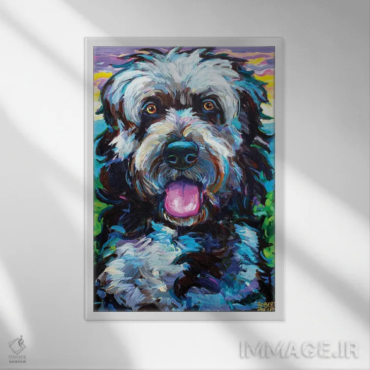 تابلو دکوراتیو فایپو کوهستانی دو اثر رابرت فلپس - نمای قابدار سفید