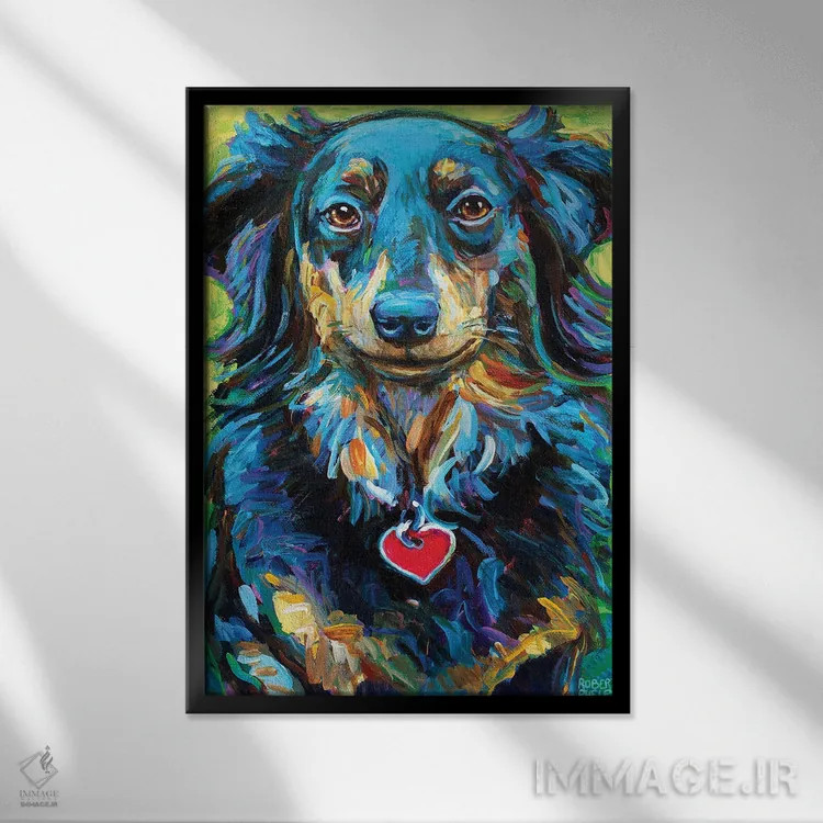 تابلو دکوراتیو روبی اثر رابرت فلپس - نمای قابدار مشکی