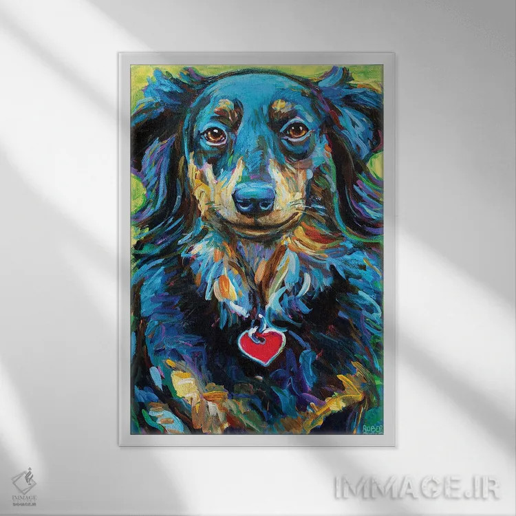 تابلو دکوراتیو روبی اثر رابرت فلپس - نمای قابدار سفید