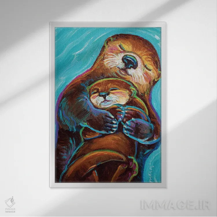 تابلو دکوراتیو شمار مادر اثر رابرت فلپس - نمای قابدار سفید