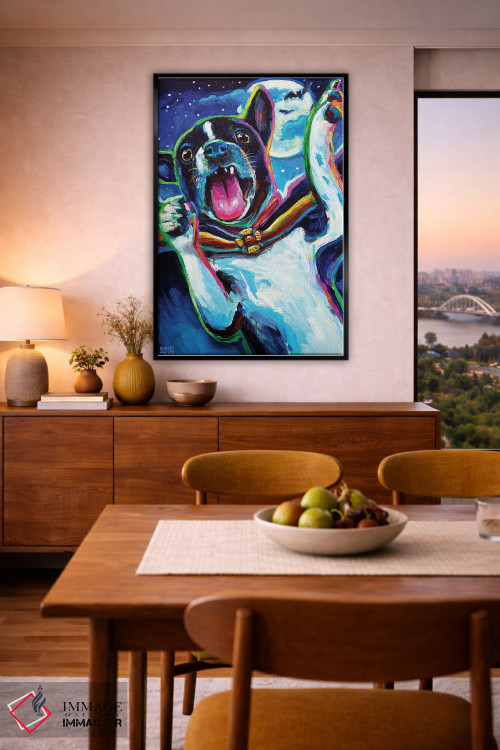 تابلو دکوراتیو توله سگ خون آشام یک اثر رابرت فلپس - D6B