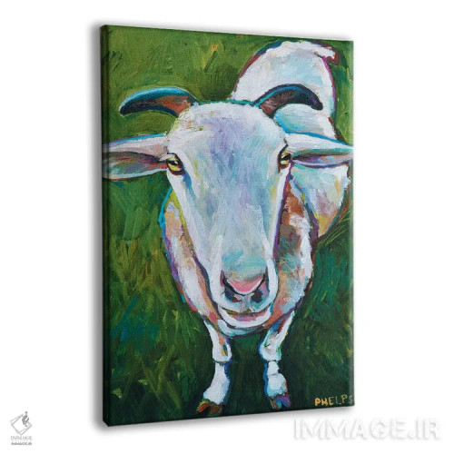 تابلو دکوراتیو گوسفند اثر رابرت فلپس - نمای پرسپکتیو محصول