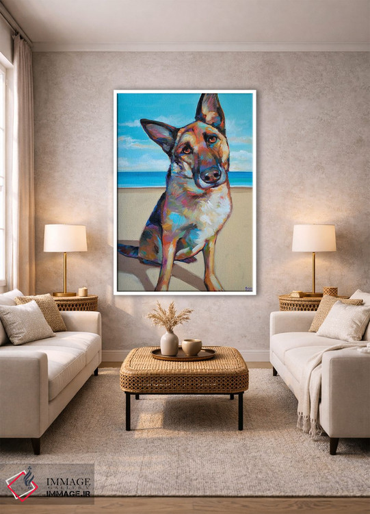 تابلو دکوراتیو ژرمن شپرد اثر رابرت فلپس - D1W