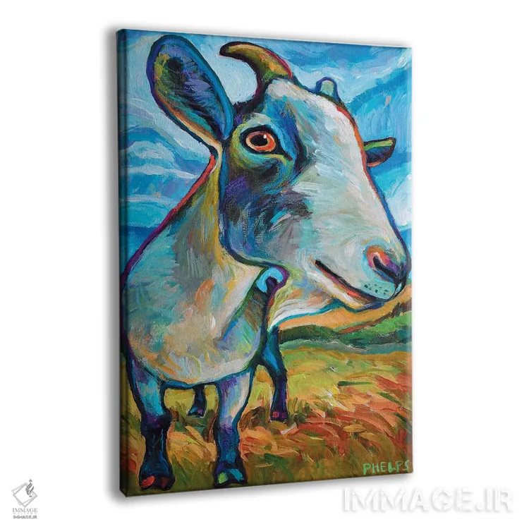 تابلو دکوراتیو بز وان اثر رابرت فلپس - نمای پرسپکتیو محصول