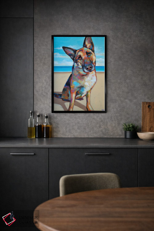 تابلو دکوراتیو ژرمن شپرد اثر رابرت فلپس - D2B