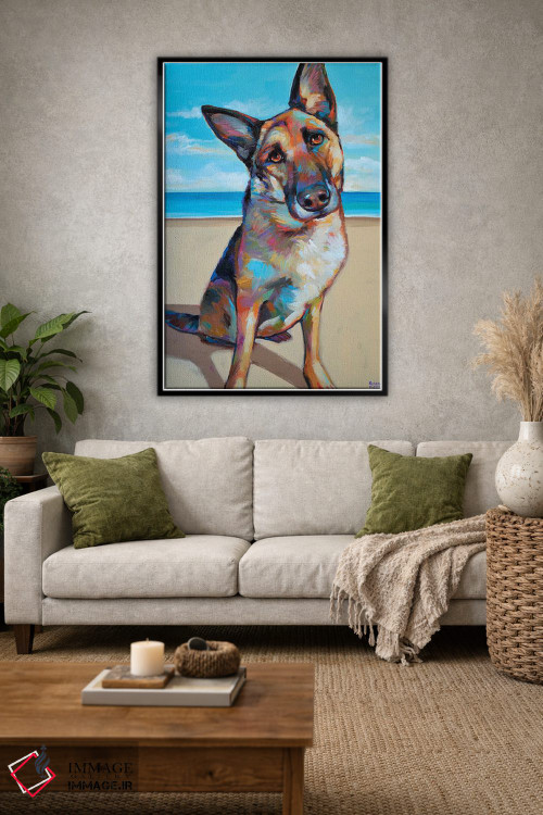 تابلو دکوراتیو ژرمن شپرد اثر رابرت فلپس - D3B