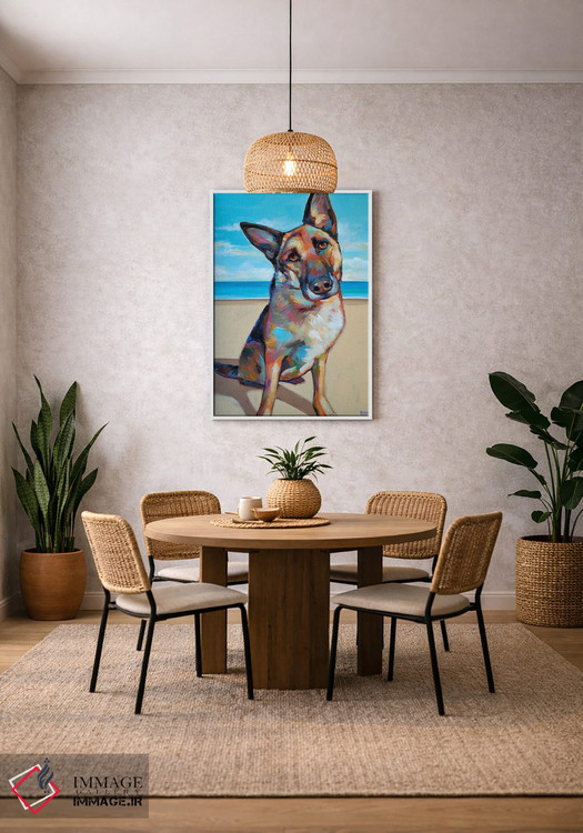 تابلو دکوراتیو ژرمن شپرد اثر رابرت فلپس - D4W