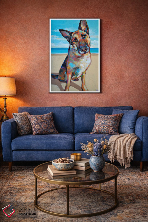 تابلو دکوراتیو ژرمن شپرد اثر رابرت فلپس - D5W