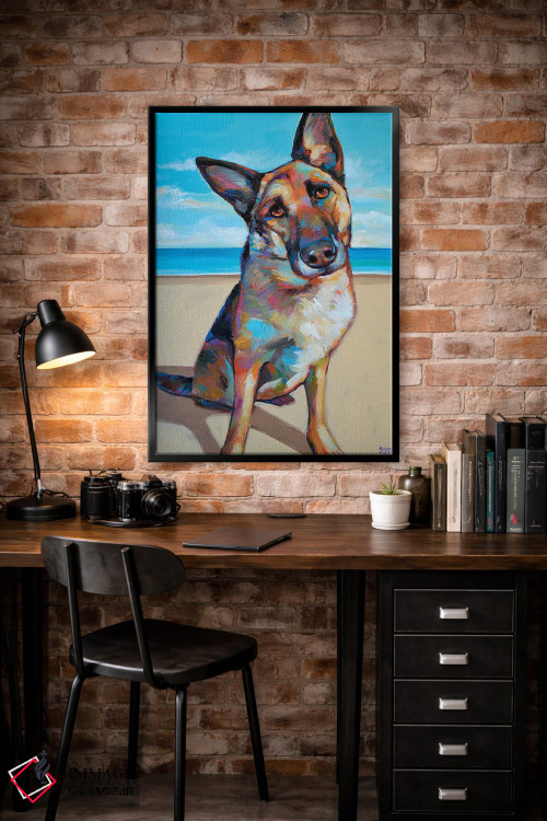 تابلو دکوراتیو ژرمن شپرد اثر رابرت فلپس - D6B