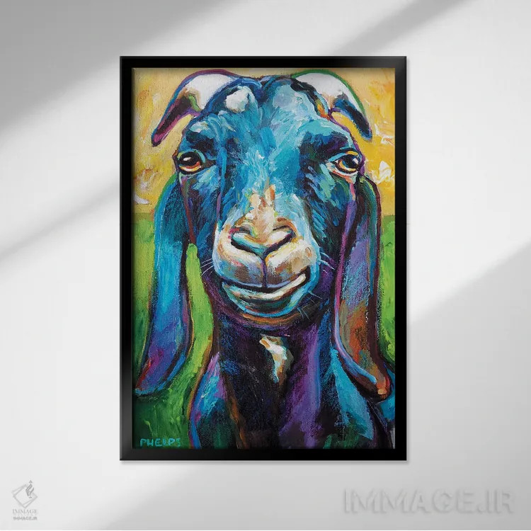 تابلو دکوراتیو لوسیان اثر رابرت فلپس - نمای قابدار مشکی