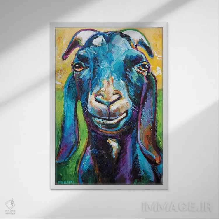 تابلو دکوراتیو لوسیان اثر رابرت فلپس - نمای قابدار سفید