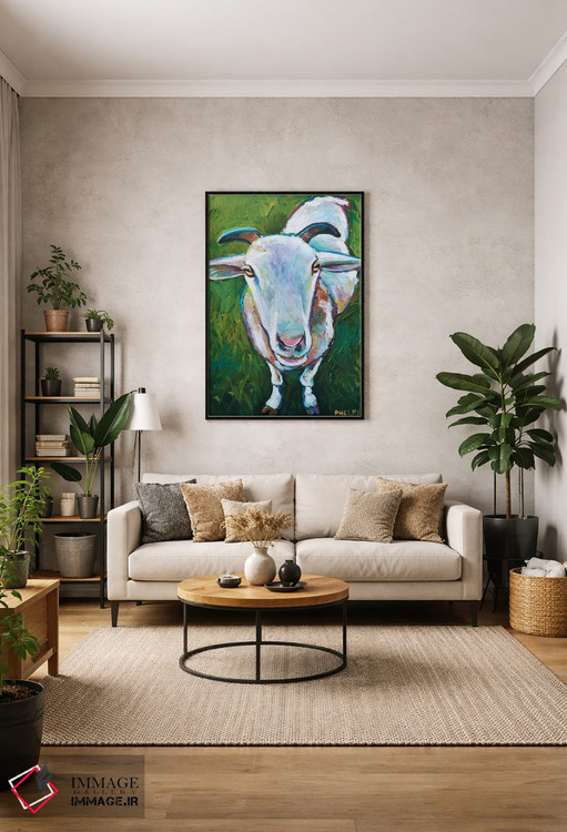 تابلو دکوراتیو گوسفند اثر رابرت فلپس - D1B