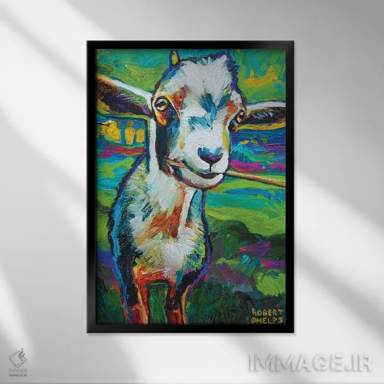 تابلو دکوراتیو تئو بز اثر رابرت فلپس - نمای قابدار مشکی