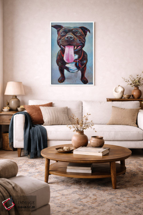 تابلو دکوراتیو پیتبول اثر رابرت فلپس - D2W