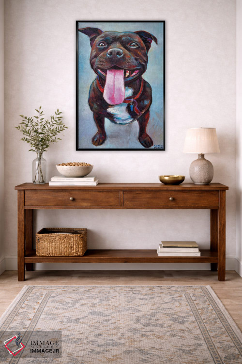 تابلو دکوراتیو پیتبول اثر رابرت فلپس - D3B